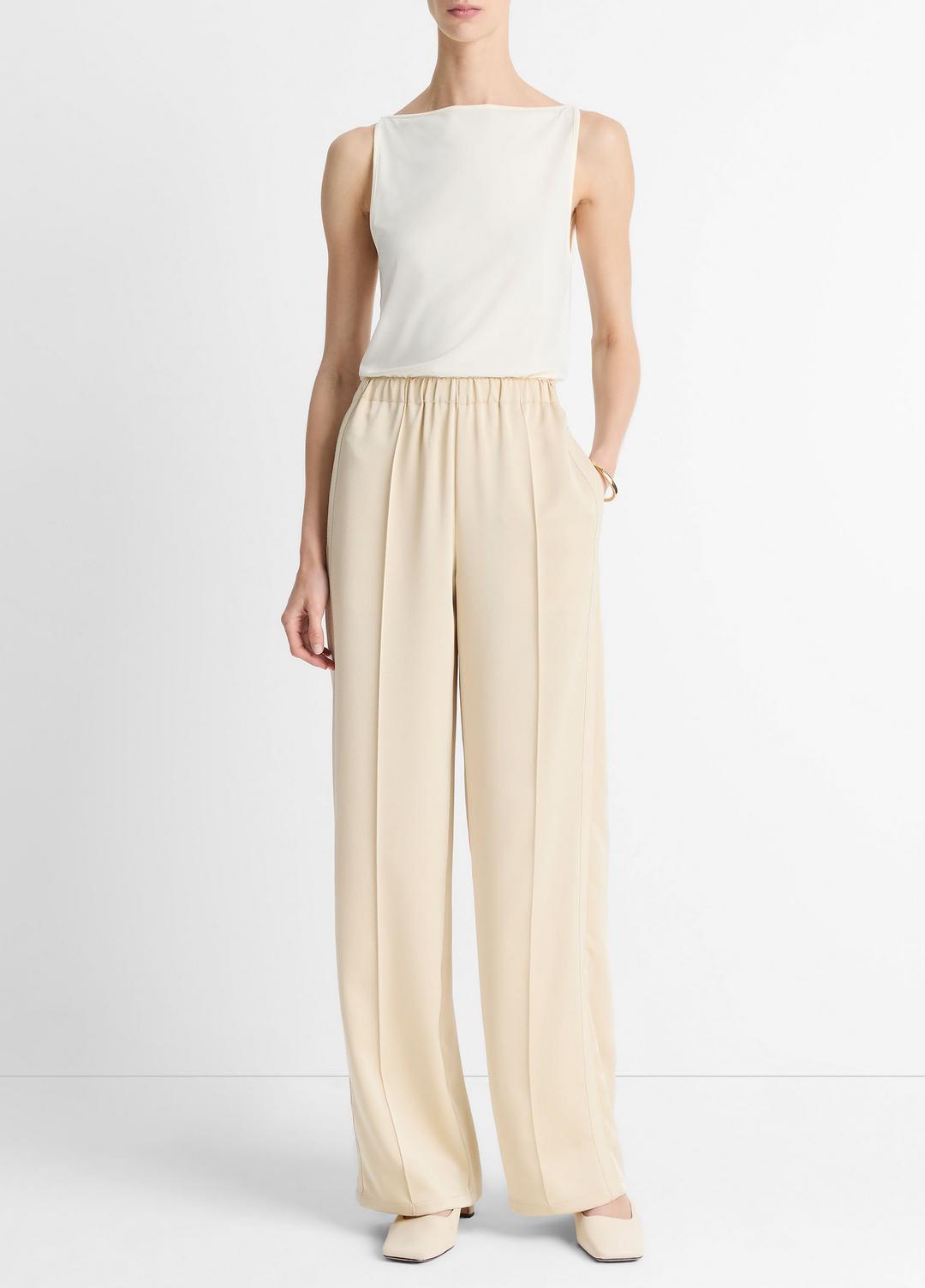 VINCE Matte Jersey Boat-Neck Tank in Shirts & Tees