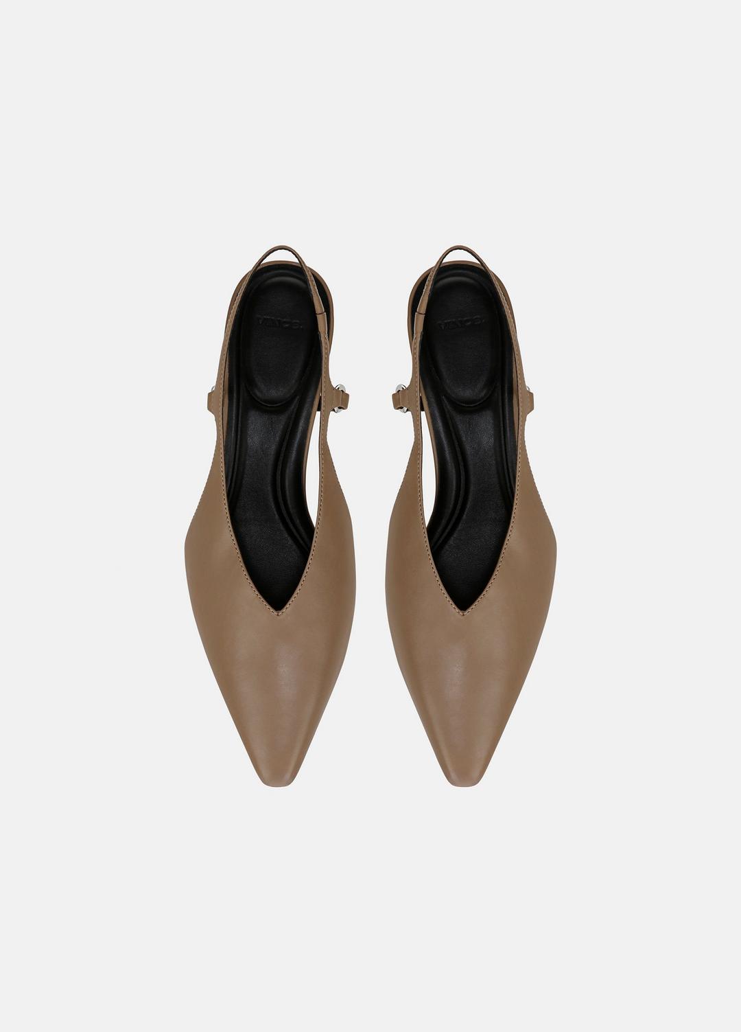 VINCE Sabrina Leather Slingback Kitten Heel in Shoes