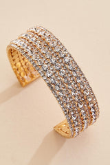 rhinestone embellished cuff bracelet Versona Jewelry