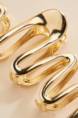 gold swirl claw clip Versona Accessories