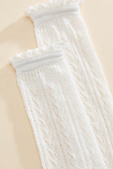 pointelle ruffle slouchy crew socks Versona Sale|Accessories