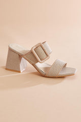 buckle band block heels Versona Trends|Shoes