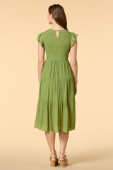 smock and awe midi dress Versona Trends