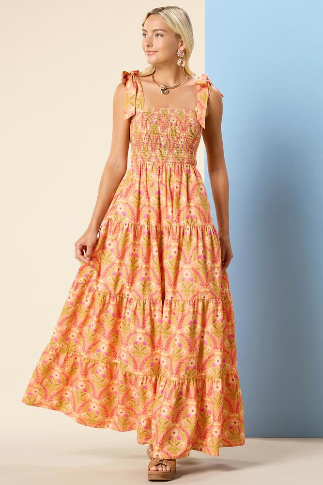 citrus sunshine maxi dress Versona Trends