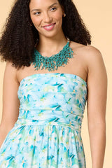 pleat dreams strapless maxi dress Versona Trends