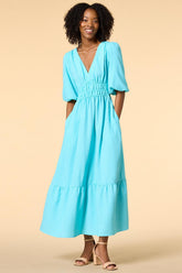 aquamarine dream maxi dress Versona Trends