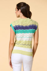 check point sweater vest Versona Trends|Apparel