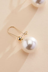 hook wire oversized pearl earrings Versona Trends|Jewelry