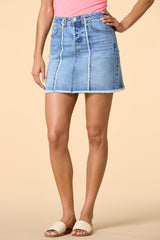 fray it cool denim mini skirt Versona Trends|Apparel