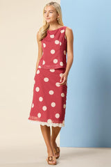 dot flash midi skirt Versona Trends|Apparel