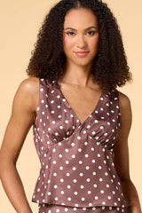 double date satin tank Versona Trends