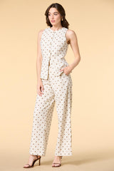 dot in here linen trousers Versona Trends