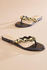 pearl embellished band sandals Versona Trends|Shoes