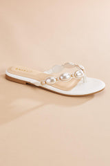 pearl embellished band sandals Versona Trends|Shoes