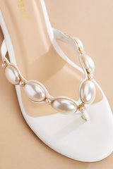 pearl embellished band sandals Versona Trends|Shoes