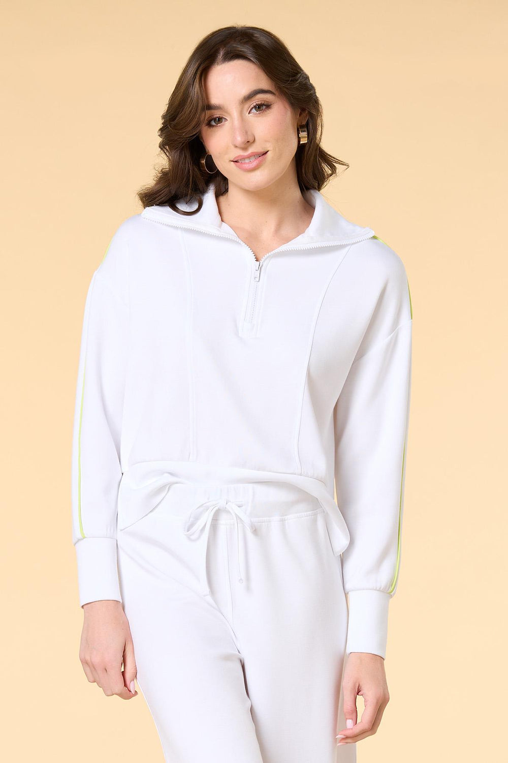 lime light quarter zip pullover Versona Trends|Apparel|Sale