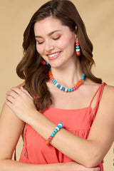 multicolor lucite beaded necklace Versona Trends|Jewelry