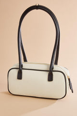 buckle embellished piped bowler bag Versona Trends|Accessories