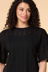 warmer winds open knit top Versona Trends