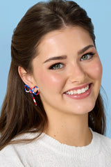 americana bow earrings Versona Trends