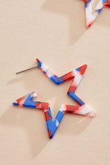 americana star hoop earrings Versona Trends