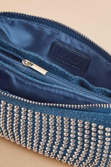 rhinestone denim mini pouch crossbody Versona Trends|Accessories