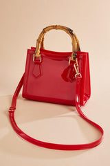 red jelly tote crossbody Versona Trends|Accessories