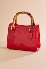 red jelly tote crossbody Versona Trends|Accessories