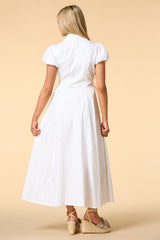puff luck maxi shirt dress Versona Trends