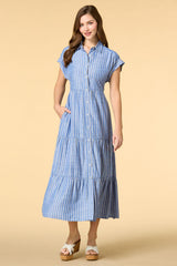 line leader shirt dress Versona Trends