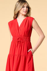 tier and now midi dress Versona Trends