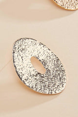 textured oval statement earrings Versona Trends|Jewelry