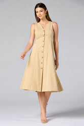 cache button front midi dress Versona Caché