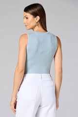 cache gold studded knit tank Versona Caché