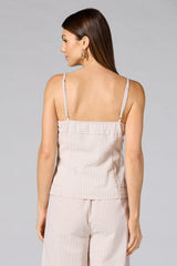 cache neutral striped vest Versona Caché
