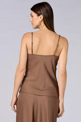 cache pearl chain strap tank Versona Caché