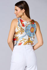 cache chain strap satin tank Versona Caché