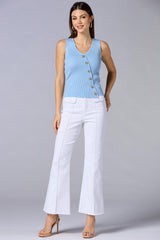 cache asymmetric button front vest Versona Caché