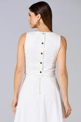 cache solid square neck tank Versona Caché
