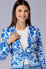 cache floral printed blazer Versona Caché
