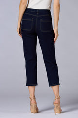 cache slit hem cropped jeans Versona Caché