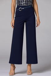 cache ponte buckle belt pants Versona Caché
