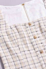 cache cap sleeve tweed top Versona Caché