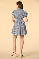 gingham and go shirt dress Versona Apparel