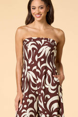 where in the world strapless jumpsuit Versona Apparel