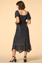 in the dot light maxi dress Versona Apparel