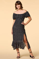 in the dot light maxi dress Versona Apparel