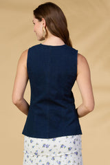 so cool denim vest Versona Apparel