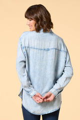 in a good light chambray shirt Versona Apparel