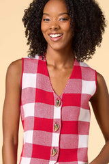 playing checkers sweater vest Versona Apparel